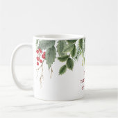 Ik ben slechts een ochtendmens bij Christmas Holly Koffiemok (Links)