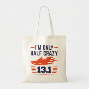 Ik ben slechts half gek tote bag