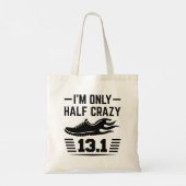 Ik ben slechts half gek tote bag (Achterkant)