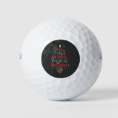 Ik ben slechts ochtendmens op 25 december Kerstmis Golfballen (Voorkant)