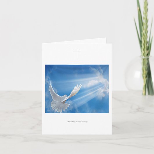 Ik ben slechts weg gegaan Dank u nota's Bedankkaart (Voorkant)