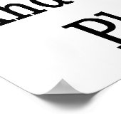 Ik ben slim grappig en een geweldige Plumber Poster (Hoek)