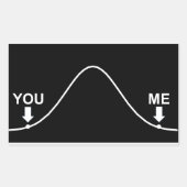 Ik ben slim rechthoekige sticker (Voorkant)