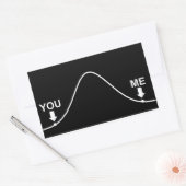 Ik ben slim rechthoekige sticker (Envelop)