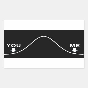 Ik ben slim rechthoekige sticker