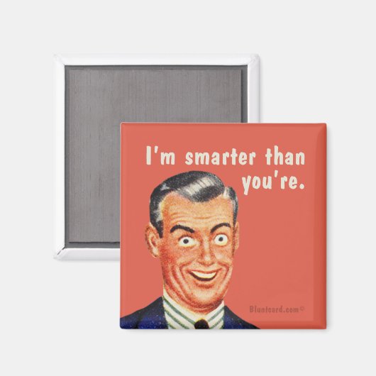 Ik ben slimmer dan jij. magneet (Voorkant / Achterkant)