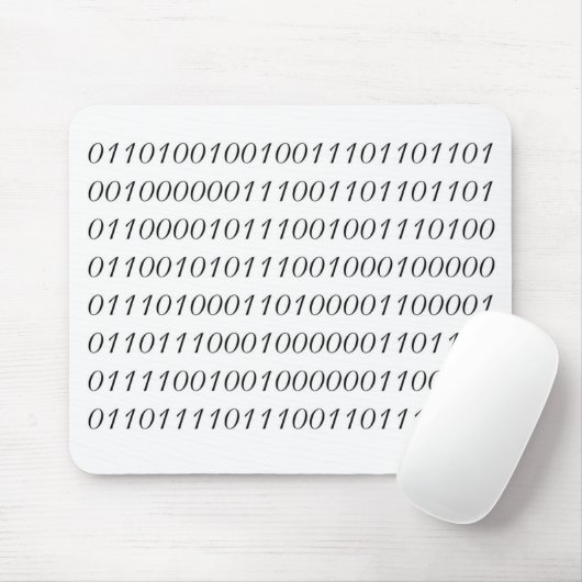 Ik ben slimmer dan mijn Baas Binary Mousepad. Muismat (Met muis)