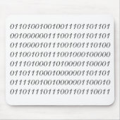 Ik ben slimmer dan mijn Baas Binary Mousepad. Muismat (Voorkant)