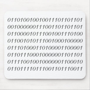 Ik ben slimmer dan mijn Baas Binary Mousepad. Muismat