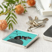 Ik ben slordig, maar ik geef een rat een**. sleutelhanger (Zijkant)