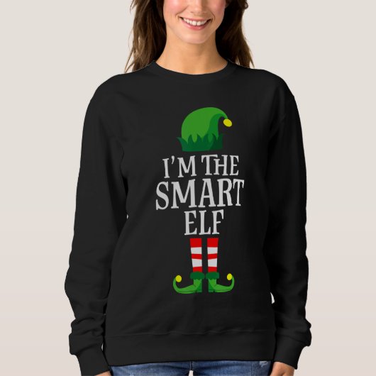 Ik ben Sm Elf Kerstapparel Brainy Elf Matchi Trui (Voorkant)