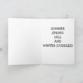 IK BEN "SNEEUHAPPY" DAT JE IN MIJN LEVEN BENT FEESTDAGEN KAART (Binnen)