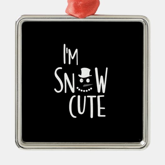 *IK BEN SNEEUW CUTE* CHRISTMAS ORNAMENT (Voorkant)
