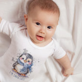 Ik ben Sneeuw Schattige Waterverf Wintervakantie P Romper