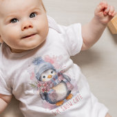 Ik ben Sneeuw Schattige Waterverf Wintervakantie P Romper