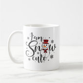 Ik ben Snow Cute Fun Holiday Snowman Koffiemok (Links)