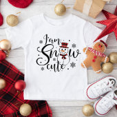 Ik ben Snow Cute Schattige Snowman Holiday