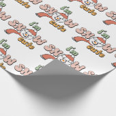 Ik ben Snow Man Cute Cadeaupapier (Hoek)