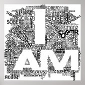 IK BEN SOBER POSTER (Voorkant)