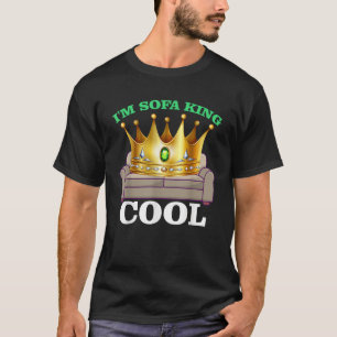 Ik ben Sofa Koning Cool Grappig Grap Meme Vaderdag T-shirt