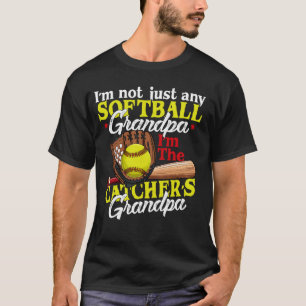 Ik ben Softbal Catcher Opa Softbal Catcher Oma T-shirt