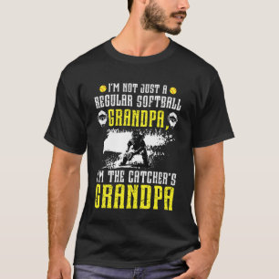Ik ben Softbal Catcher Opa Softbal Catcher Oma T-shirt