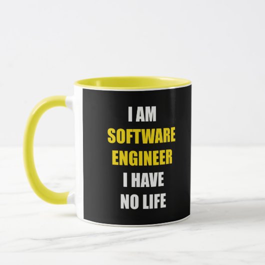Ik ben software engineer. Ik heb geen leven Mok (Links)