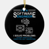 Ik ben software engineer software ontwikkelaar keramisch ornament (Voorkant)
