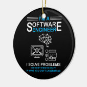 Ik ben software engineer software ontwikkelaar keramisch ornament (Links)