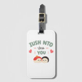 Ik ben soja in jou 🍣 | Schattigee Kawaii Sushi Lo Bagagelabel (Voorkant (verticaal))