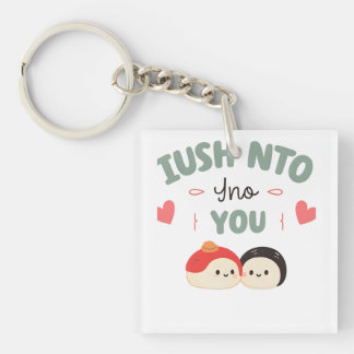 Ik ben soja in jou 🍣 | Schattigee Kawaii Sushi Lo Sleutelhanger