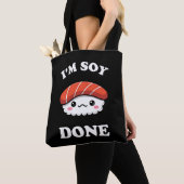 Ik ben soja klaar Kawaii Sushi Tote Bag (Dichtbij)