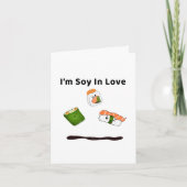Ik ben soja verliefd op jou Valentijnsdag Feestdagen Kaart (Voorkant)