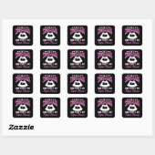 Ik ben Sonographer Vierkante Sticker (Vel)