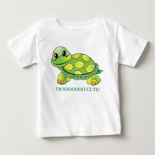 "IK BEN SOOOO CUTE!" Baby schildpad (Voorkant)