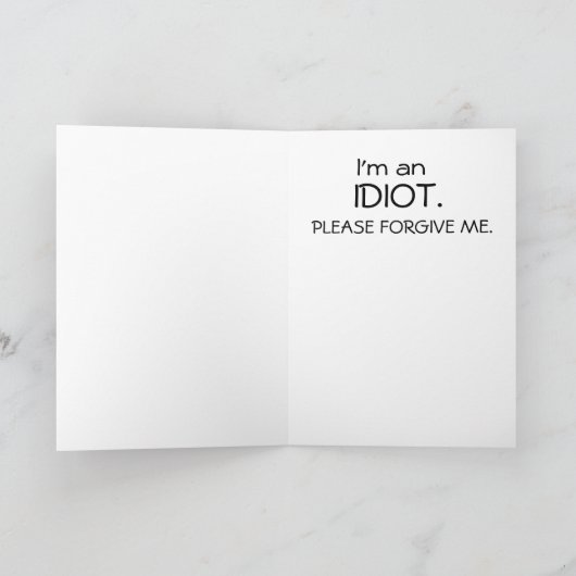 Ik ben SORRY Card Kaart (Binnen)