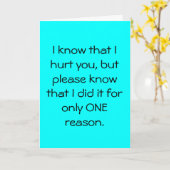 Ik ben SORRY Card Kaart (Gele Bloem)