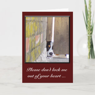 Ik ben Sorry kaart—sluit me niet uit Kaart