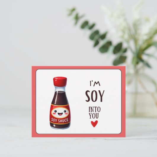 Ik ben Soy in jou Briefkaart (Staand voorkant)