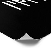 Ik ben Soy Into You Schattige Sojasaus Pun Dark BG Poster (Hoek)