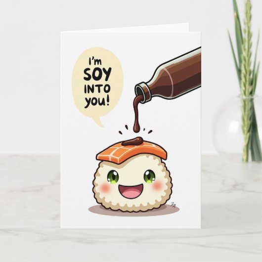 Ik Ben Soy Op Jou Sushi Kaart (Voorkant)