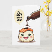 Ik Ben Soy Op Jou Sushi Kaart (Gele Bloem)
