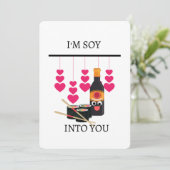 ik ben soy voor je feestdagenkaart (Staand voorkant)