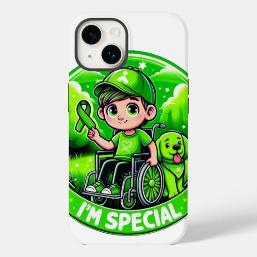 🌟 Ik ben speciaal – Cerebral Palsy Awareness Desi Case-Mate iPhone Case (Achterkant)