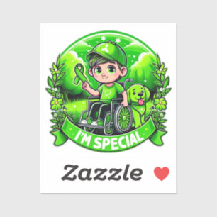 🌟 Ik ben speciaal – Cerebral Palsy Awareness Desi Sticker
