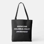 🌟 Ik ben speciaal – Cerebral Palsy Awareness Desi Tote Bag (Achterkant)