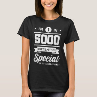 Ik ben speciaal Ehlers Danlos zwart wit zebra stre T-shirt