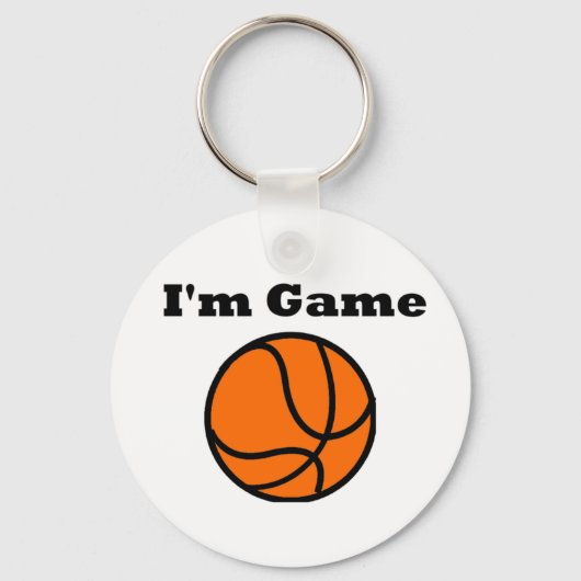 Ik ben Spel (Basketball) Sleutelhanger (Voorkant)