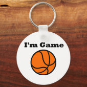 Ik ben Spel (Basketball) Sleutelhanger (Voorkant)