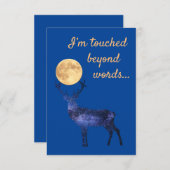 Ik ben sprakeloos bedankkaart (Voorkant / Achterkant)